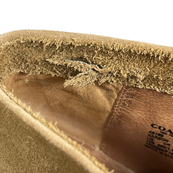 Coach Women’s Dark Beige Suede Karson Ankle Booties Sz 10