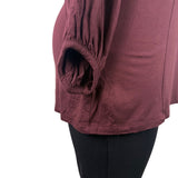 Ann Taylor Women’s Burgundy Long Sleeve Top Shirt Size S - New