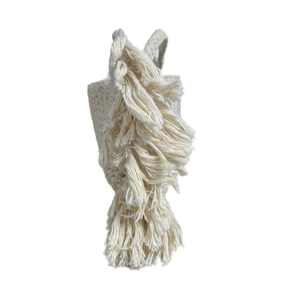 Ancestral Handmade Women's White Macrame Handbag Sz S - New
