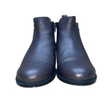 Hotter Women’s Metallic Gray Leather York Ankle Boots Size 8.5