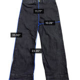 Ann Taylor Womens Black Wide Leg Jeans Size 8