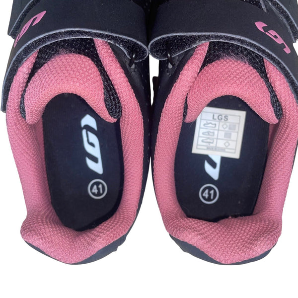 Louis Garneau Women's Black & Pink Multi Air Flex II cycling Cleat shoes Size 10