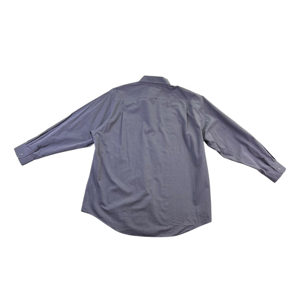 Nordstrom Mens Blue Cotton Button-Down Dress Shirt Size 17 1/2 34