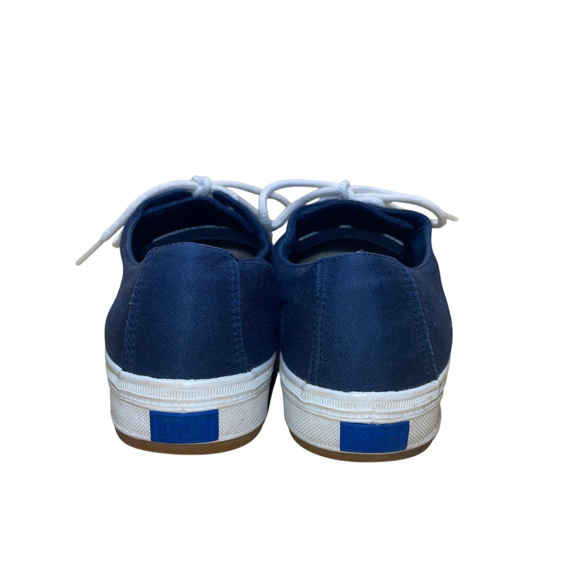 Keds Women’s Navy Blue Canvas Lace-Up Flat Sneakers Size 9.5