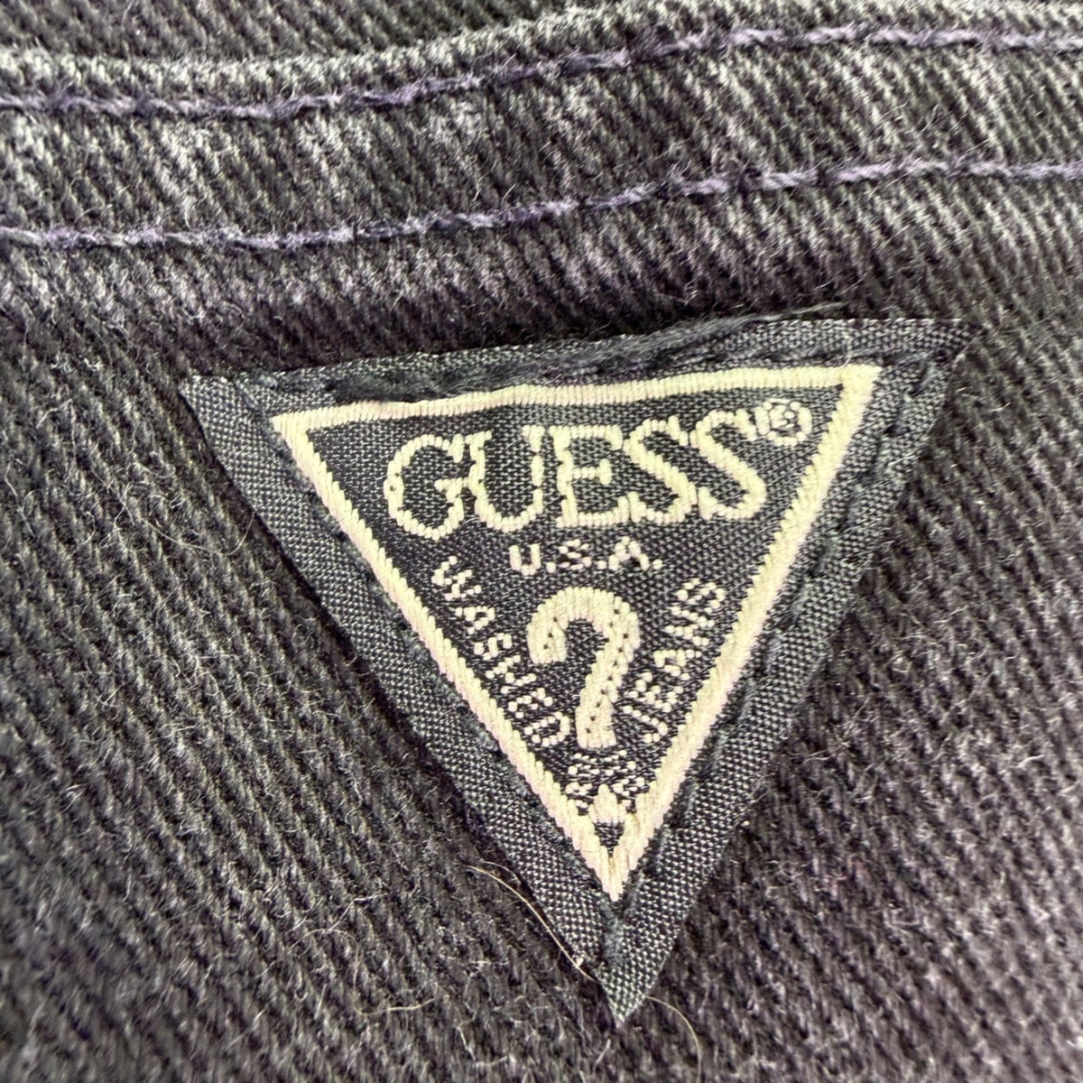 Guess Jeans Mens Black Denim Pants Classic Fit Cotton Narrow Leg Size 30