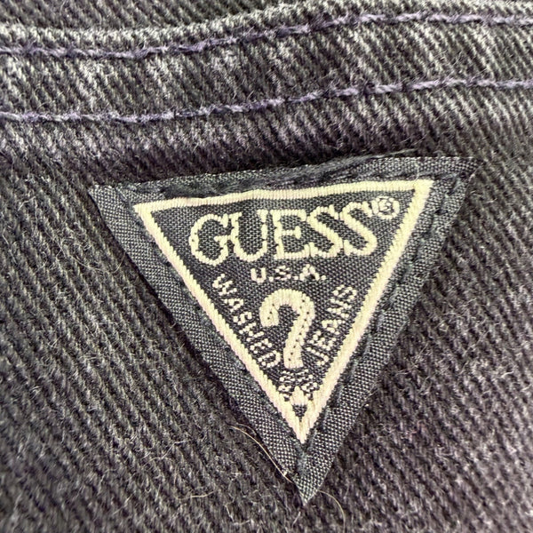 Guess Jeans Mens Black Denim Pants Classic Fit Cotton Narrow Leg Size 30