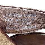 Umberto Raffini Women’s Copper Brown Leather Contessa Wedge Sandals Size 41