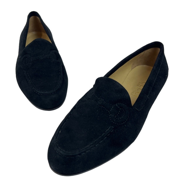 Gucci Women’s Black Suede Slip On Loafers Sz 8 - NWOB
