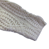 Ann Taylor Womens Ivory Nylon/Acrylic Sweater Cable-Knit Pullover Size M