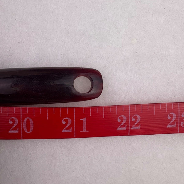 Vintage Black Glass Beads Multistrand Necklace With Unique Red Clasp Design