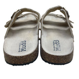 Mudd Women’s Gold Metallic Cork Sole Adjustable Buckle Straps Sandals Size M