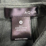 Aqua Womens Green Polyester/Spandex High Neck Halter Scallop Hemline Dress Sz M