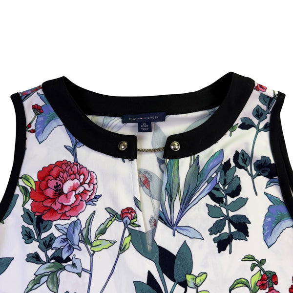 Tommy Hilfiger Womens Floral Print Sleeveless Mini A-Line Dress Sz  XS 