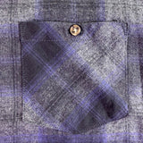 Eight Bells Mens Navy Blue Cotton Plaid Button-Up Long Sleeve Shirt Size L