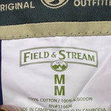 Field & Stream Mens Blue & Black Buffalo Plaid Button-Up Flannel Shirt Size M