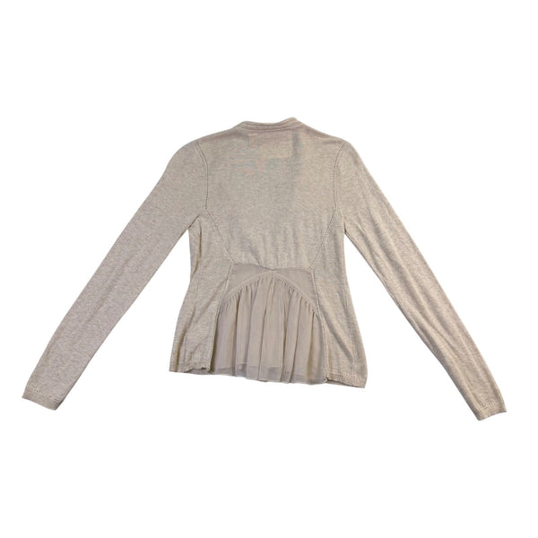 Angel Of The North Womens Beige Knit Button Cardigan Sweater Size XS