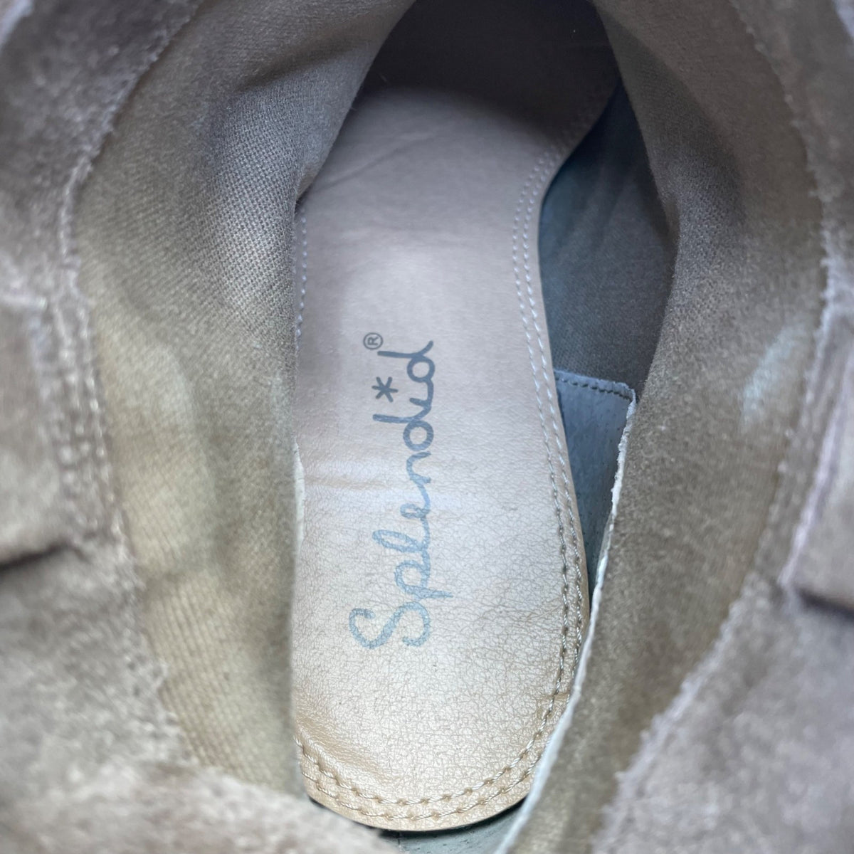 Splendid Women’s Brown Suede With Stacked Heel Western Ankle Boots Size 6.5-7