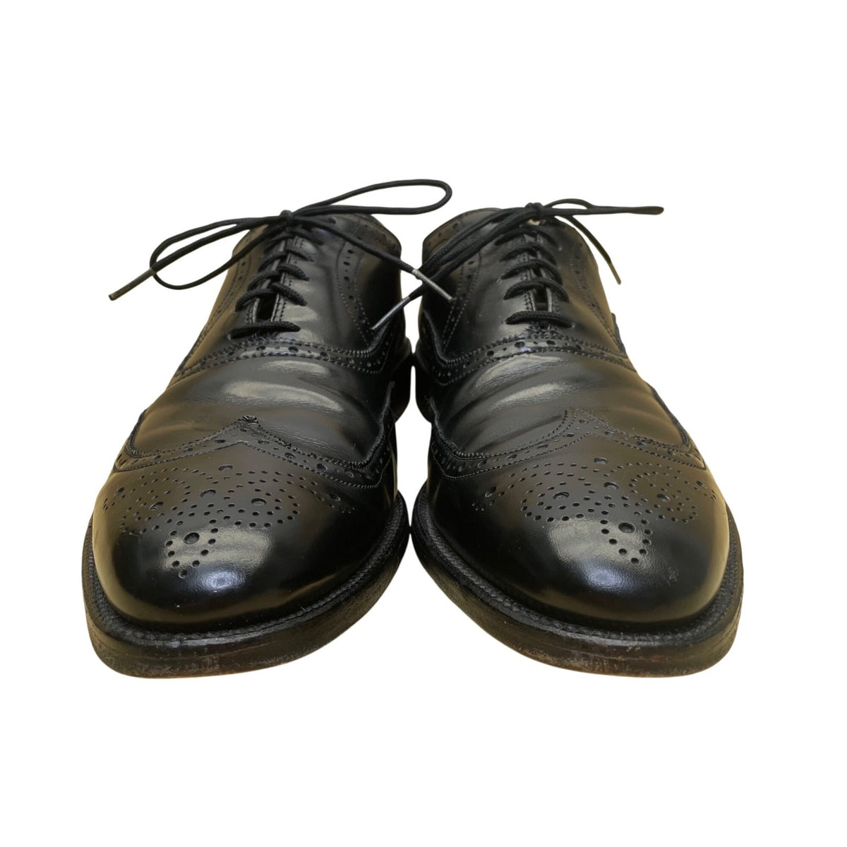 Allen Edmonds Men’s Black Leather Wingtip Oxford Dress Shoes Size 10.5 B