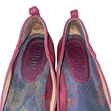 Latigo Women’s Dark Red Leather Slip-On Bettie Flats Shoes Size 8.5M