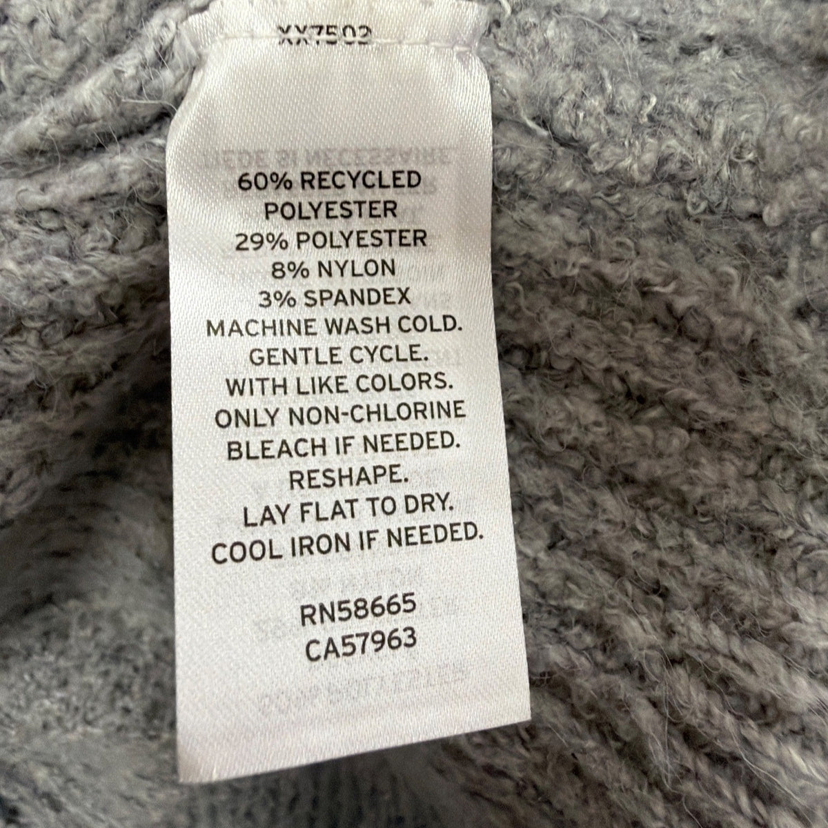 BP Womens Gray Ribbed Knit Crewneck Sweater Size S