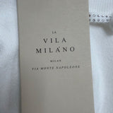 La Vila Milano Womens Eggshell Knit Sweater Bow Detail Long Sleeves Sz XS