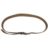 Frye Mens Brown Leather Belt With Silver-Tone Buckle Classic Design Size 48