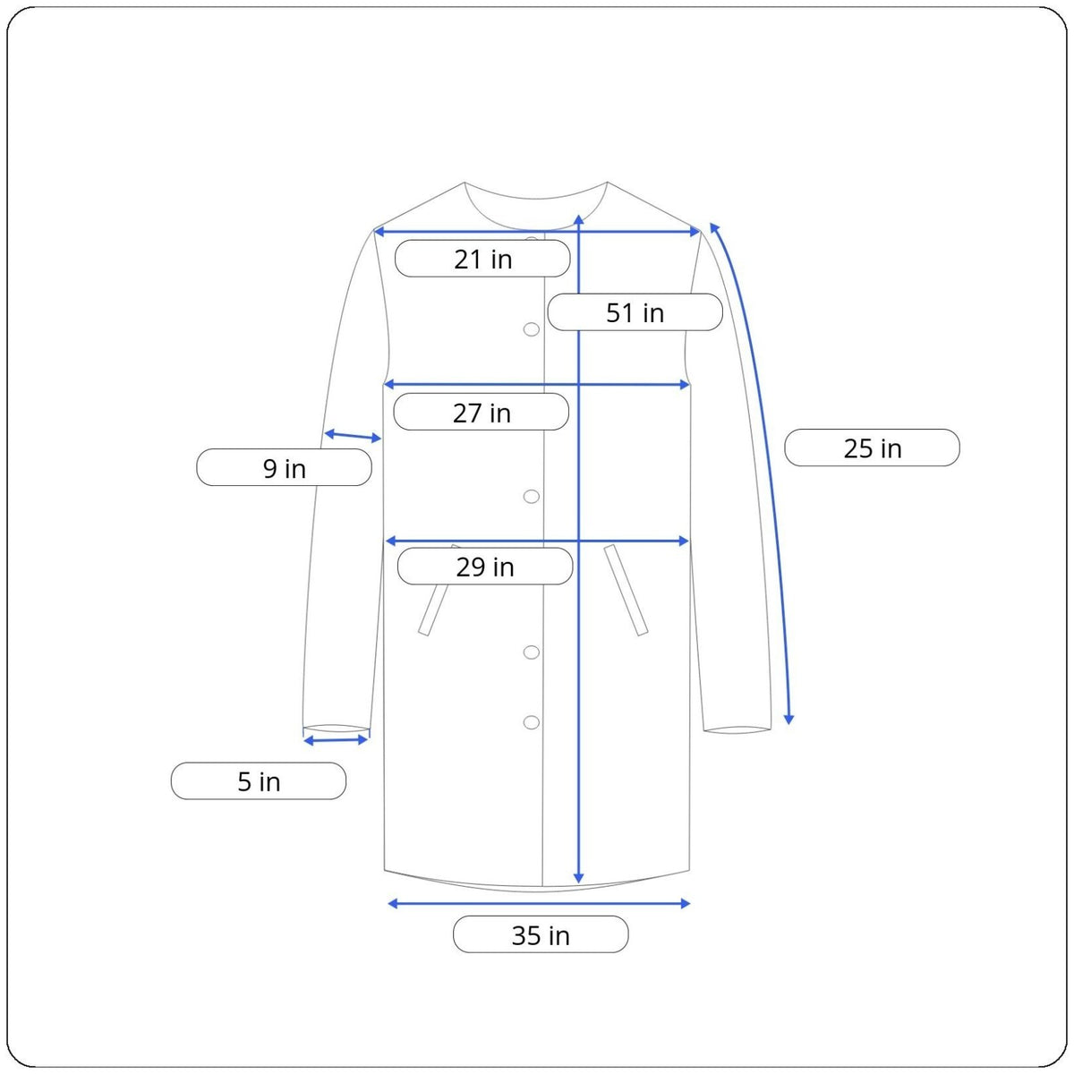 Vintage Gartenhaus Brown Long Fur Coat for Women