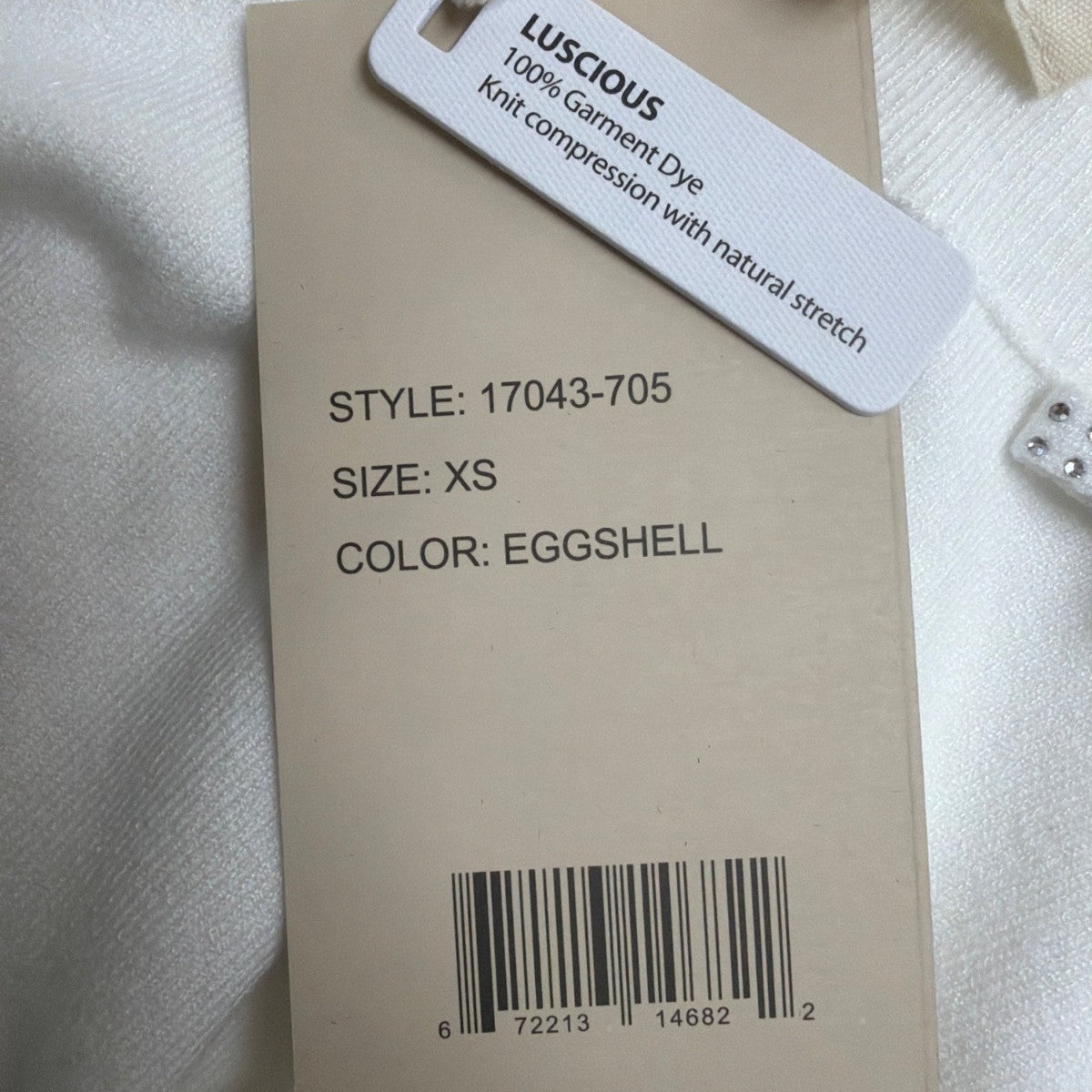 La Vila Milano Womens Eggshell Knit Sweater Bow Detail Long Sleeves Sz XS