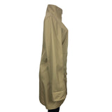 In Sakura Women’s Beige Zip Up Long Sleeve Coat Sz L