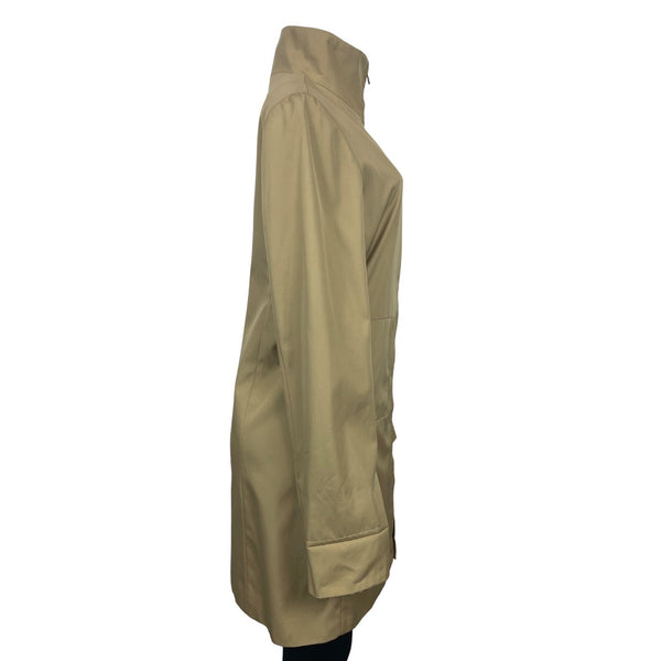 In Sakura Women’s Beige Zip Up Long Sleeve Coat Sz L