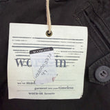 Worn-In Mens Black Cotton Cargo Pants Relaxed Fit Durable With Pockets Size 40