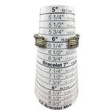 Sterling Silver Unisex Cuff Bracelet Rope Design Handcrafted Adjustable
