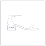 Amalfi By Rangoni Women’s Silver Leather T-Strap Sosta Heeled Sandals Size 7.5