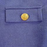 41 Hawthorn Womens Navy Military Style Jacket With Gold Buttons Size L
