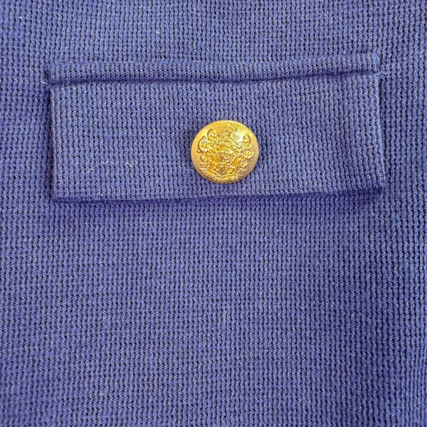 41 Hawthorn Womens Navy Military Style Jacket With Gold Buttons Size L