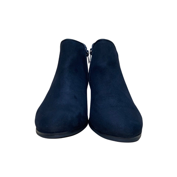 Style & Co Women’s Black Faux Suede Wileyyf Ankle Booties Size 7M