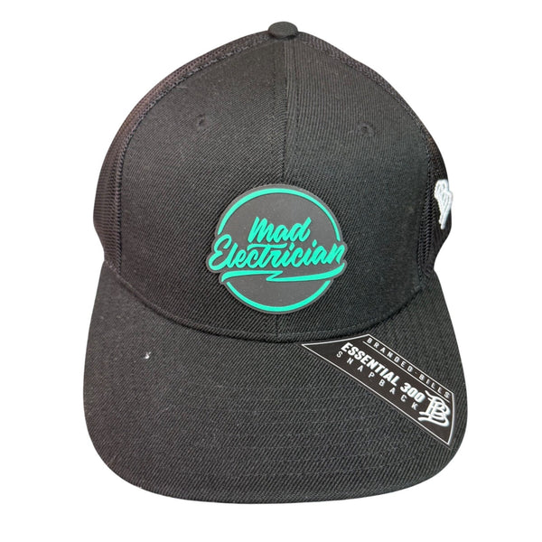 Branded Bills Black Cotton/Polyester Snapback Hat Mad Electrician Adjustable