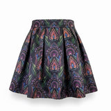 Alice + Olivia Womens Multicolor Flared Skirt Stylish Printed Design Size 6