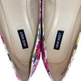 Nine West Women’s White & Red Floral Print Speak Up 2 Ballet Flats Size 9.5M