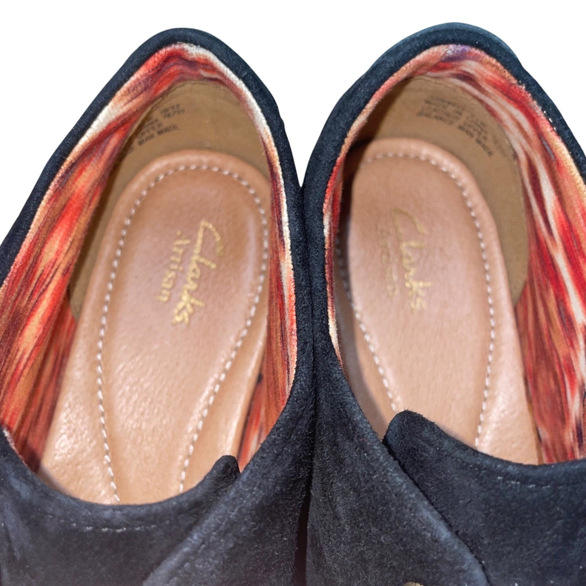 Clarks Artisan Women's Black Suede Valley Tree Oxford Bootie Shoes Size 9.5M