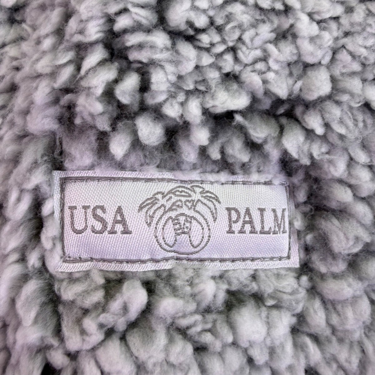 USA Palm Mens Grey Reversible Sherpa Fleece Pullover 6-Way Stretch Warm Sz L
