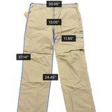 Timberland Mens Tan Convertible Cargo Pants Lightweight Outdoor Sz 38/32