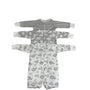 Gerber Toddler Baby Gray and White Jumpsuit 3 Piece Set Sz 0M