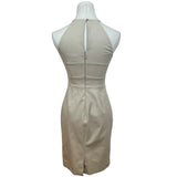 Banana Republic Womens Beige Cotton Blend Halter Dress Size 00 Petite
