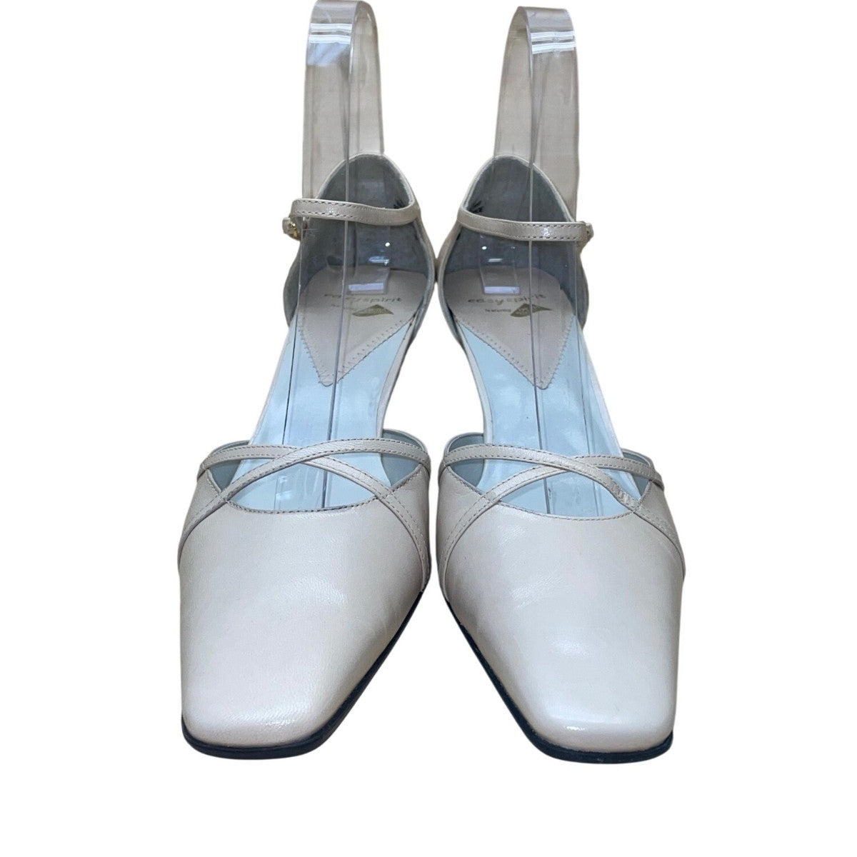 Easy Spirit Women’s Sunsand Beige Leather Nexist Strappy Heels Size 7.5M