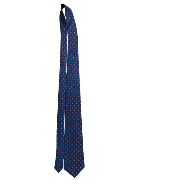 Claybrooke Mens Teal Multicolor Silk Patterned Tie