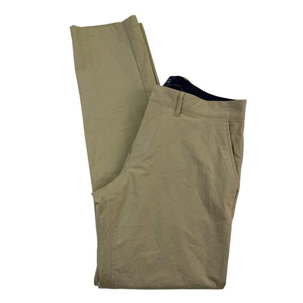 J.Crew Mens Beige Cotton-Blend Slim Tech Pants Durable Workwear Size W32 L32