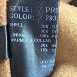 Sanyo Mens Khaki Double Breasted Trench Coat With Belt Wool Collar 42R