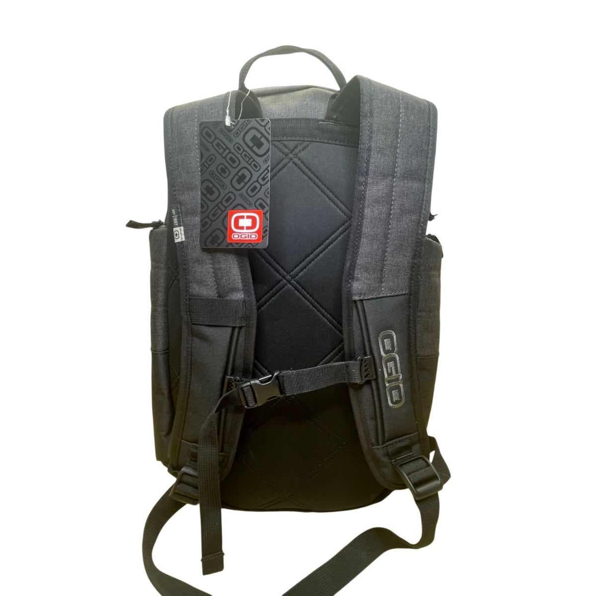 Ogio Black Polyester With Zip Compartments & Adjustable Straps Clutch Backpack