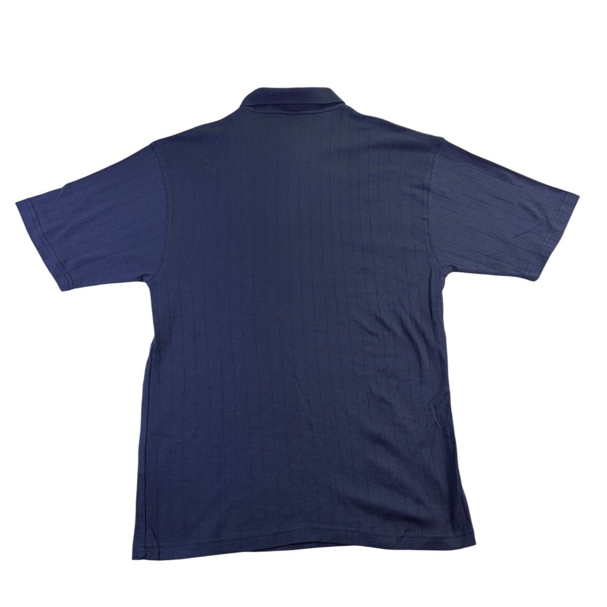 EZs Haggar Mens Navy Polo Shirt Comfortable Short Sleeve Durable Sz L